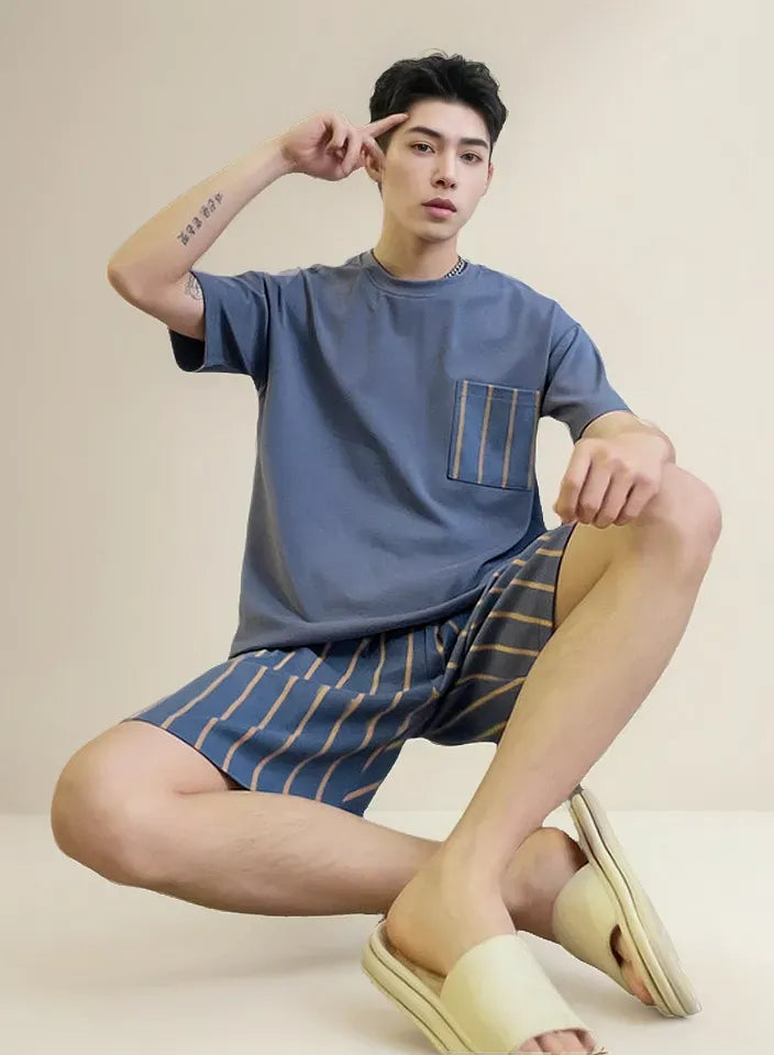 PIJAMA KOREANA - ALGODÓN - PARA HOMBRE