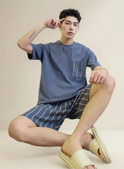 PIJAMA KOREANA - ALGODÓN - PARA HOMBRE