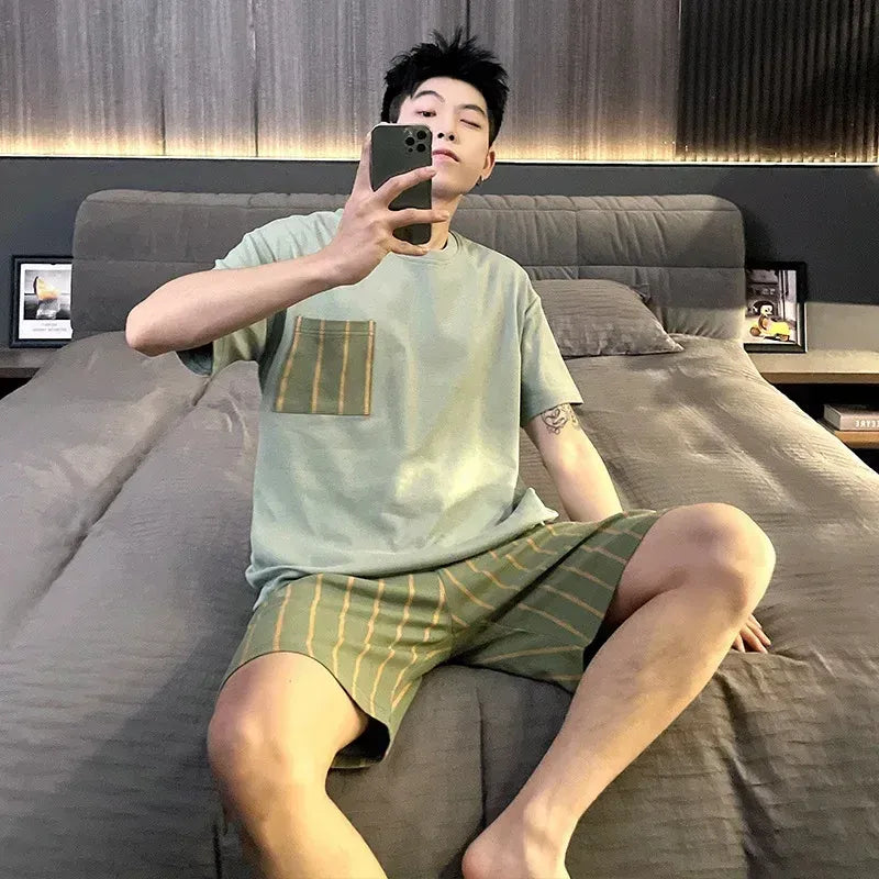 PIJAMA KOREANA - ALGODÓN - PARA HOMBRE