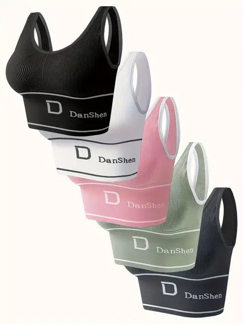 Sujetador Deportivo Mujer – DANSHEN - PAQUETE DE 4 TOPS